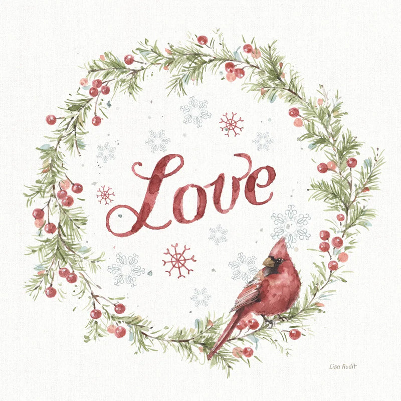A Christmas Weekend VII Love by Lisa Audit. SKU 59016a. Archival Giclee Fine art print for wall decor.