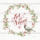 A Christmas Weekend VII Shiplap by Lisa Audit. SKU 37966a. Archival Giclee Fine art print for wall decor.