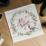 A Christmas Weekend VII Shiplap by Lisa Audit. Shown as a detailed flat fine art print, highlighting archival giclee quality. Available as an archival giclee rolled canvas, fine art paper, or poster print. SKU 37966a.