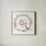 A Christmas Weekend VII Shiplap by Lisa Audit. Shown in a natural wood glass frame for a timeless modern aesthetic. Available as an archival giclee rolled canvas, fine art paper, or poster print. SKU 37966a.