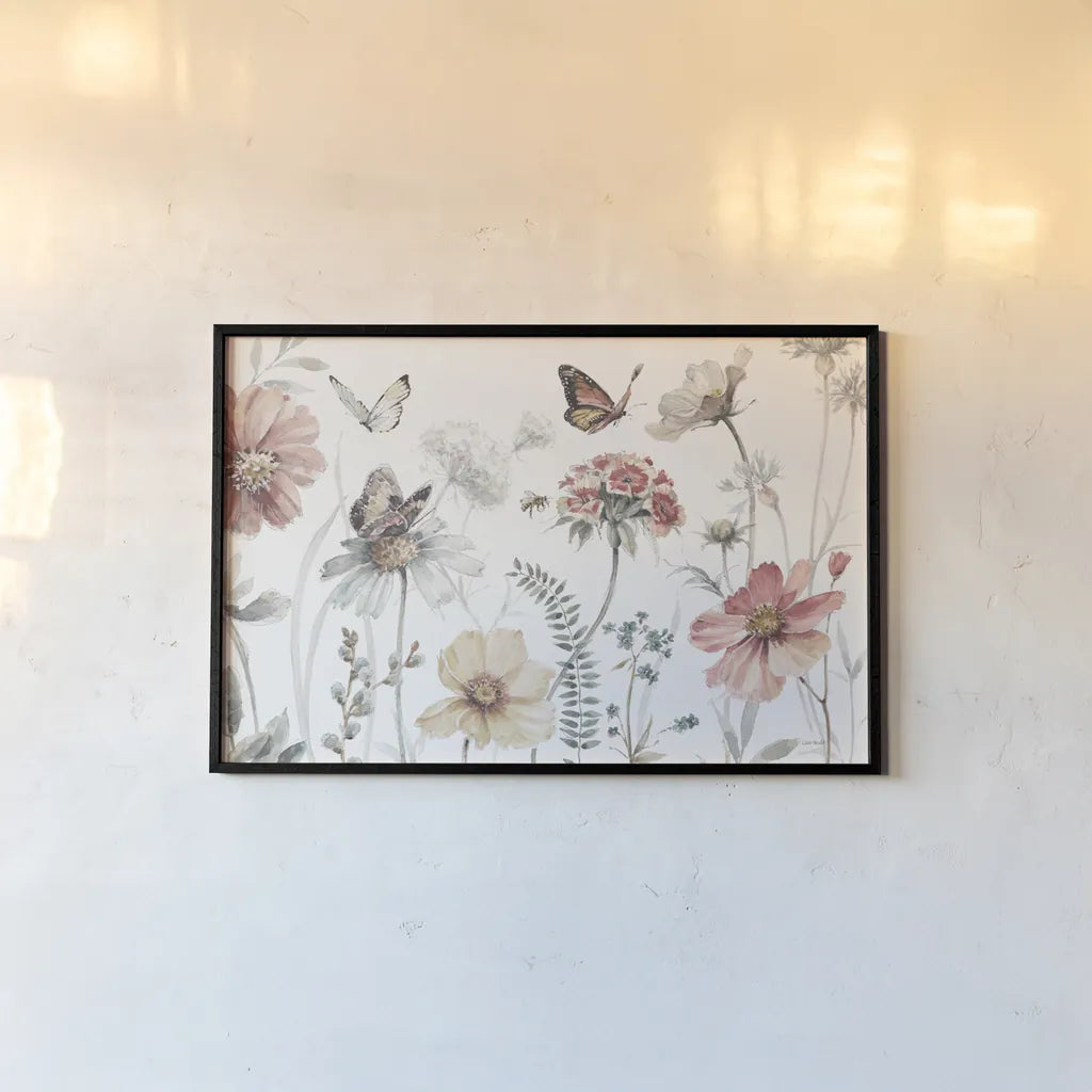 A Country Weekend I by Lisa Audit. shown as a paper print in a black flame. Available as a archival giclee rolled canvas, fine art paper, or poster print. SKU 32678i.