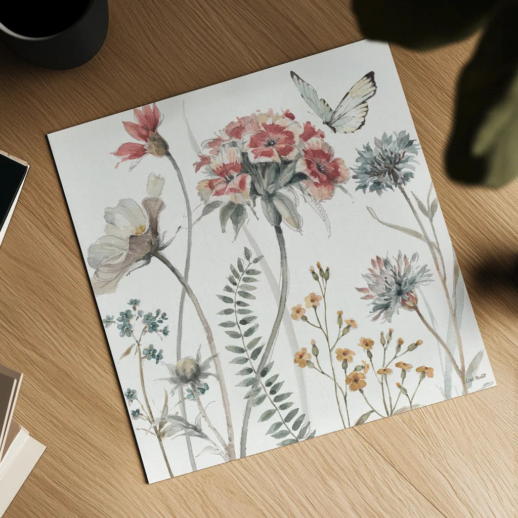 A Country Weekend III by Lisa Audit. Shown as a detailed flat fine art print, highlighting archival giclee quality. Available as an archival giclee rolled canvas, fine art paper, or poster print. SKU 32680a.