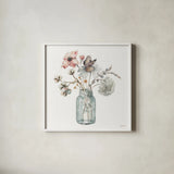 A Country Weekend IX by Lisa Audit. Shown in a crisp white glass frame for a clean and minimalist style. Available as an archival giclee rolled canvas, fine art paper, or poster print. SKU 32686a.