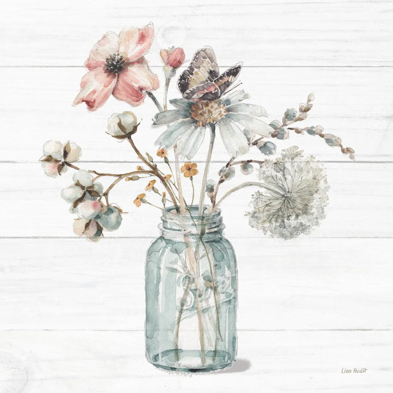 A Country Weekend IX Shiplap by Lisa Audit. SKU 45685a. Archival Giclee Fine art print for wall decor.