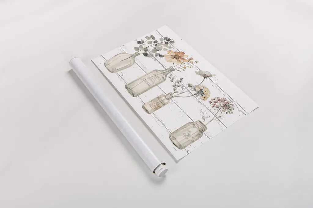 A Country Weekend VIII v2 Fall Flower by Lisa Audit. shown as a rolled paper print. Available as archival giclee rolled canvas, fine art paper, or poster print. SKU 51148i.