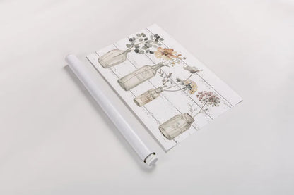 A Country Weekend VIII v2 Fall Flower by Lisa Audit. shown as a rolled paper print. Available as archival giclee rolled canvas, fine art paper, or poster print. SKU 51148i.