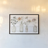 A Country Weekend VIII v2 Fall Flower by Lisa Audit. shown as a paper print in a black flame. Available as a archival giclee rolled canvas, fine art paper, or poster print. SKU 51148i.