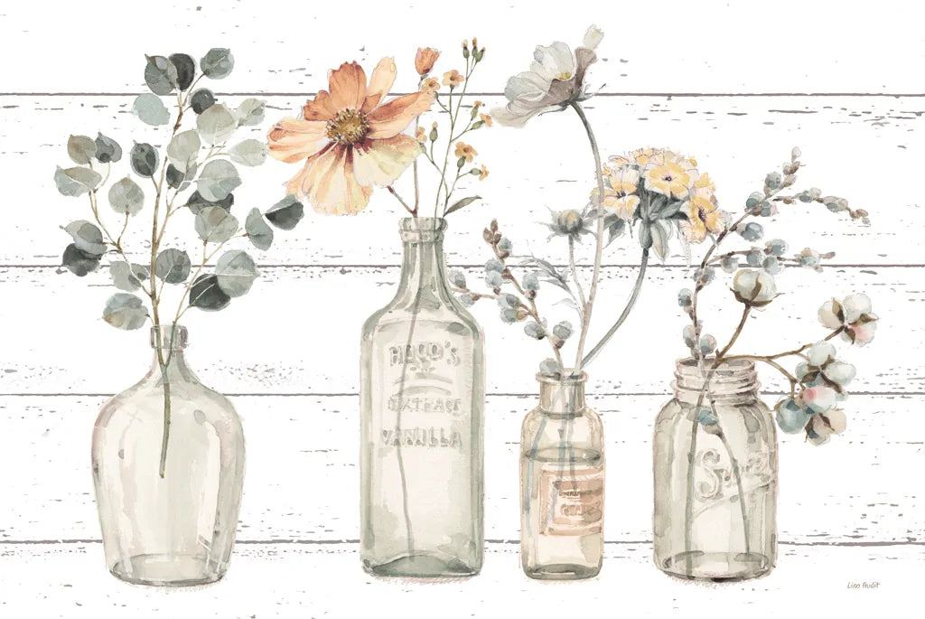 A Country Weekend VIII v2 Fall on Shiplap by Lisa Audit. SKU 42578i. Archival Giclee Fine art print for wall decor.