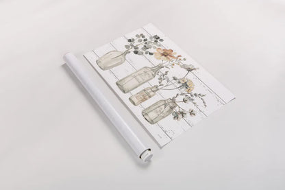 A Country Weekend VIII v2 Fall on Shiplap by Lisa Audit. shown as a rolled paper print. Available as archival giclee rolled canvas, fine art paper, or poster print. SKU 42578i.