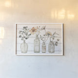 A Country Weekend VIII v2 Fall on Shiplap by Lisa Audit. shown as a paper print in a white frame. Available as a archival giclee rolled canvas, fine art paper, or poster print. SKU 42578i.