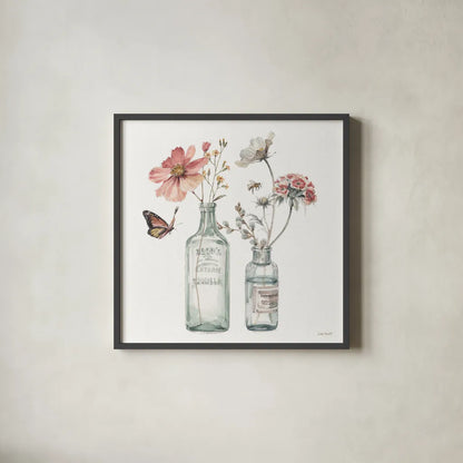 A Country Weekend X by Lisa Audit. Shown in a sleek black glass frame for a contemporary gallery look. Available as an archival giclee rolled canvas, fine art paper, or poster print. SKU 32725a.