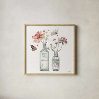 A Country Weekend X by Lisa Audit. Shown in a natural wood glass frame for a timeless modern aesthetic. Available as an archival giclee rolled canvas, fine art paper, or poster print. SKU 32725a.