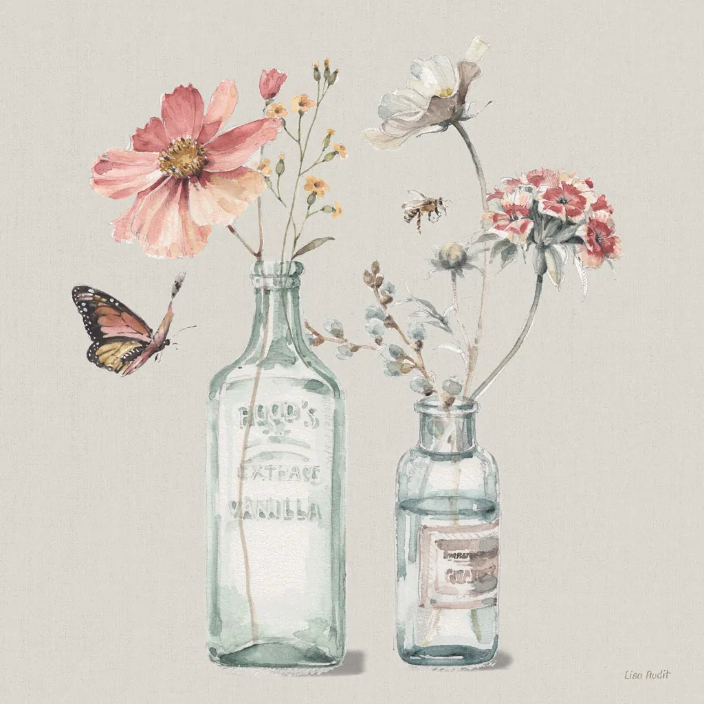 A Country Weekend X Gray by Lisa Audit. SKU 45684a. Archival Giclee Fine art print for wall decor.