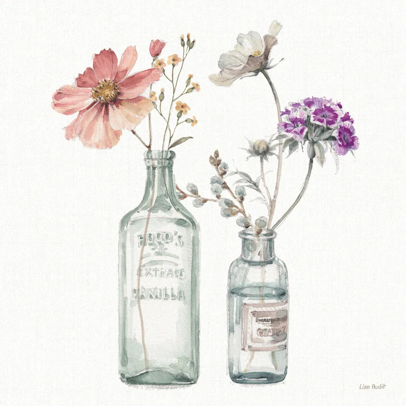 A Country Weekend X v2 with Purple by Lisa Audit. SKU 42696a. Archival Giclee Fine art print for wall decor.