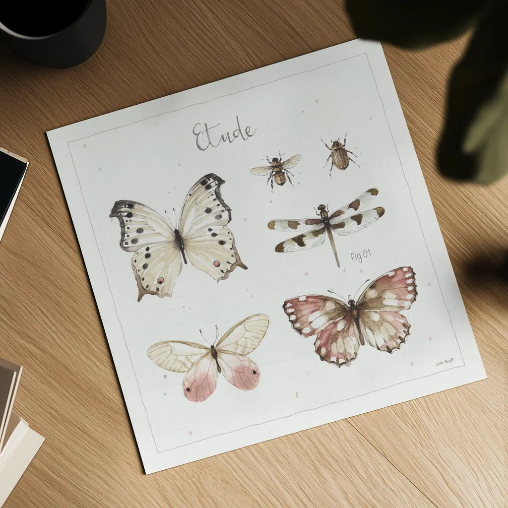 A Country Weekend XI by Lisa Audit. Shown as a detailed flat fine art print, highlighting archival giclee quality. Available as an archival giclee rolled canvas, fine art paper, or poster print. SKU 32726a.