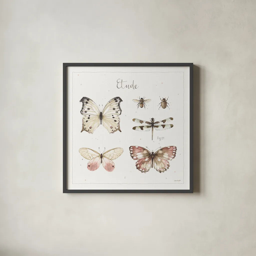 A Country Weekend XI by Lisa Audit. Shown in a sleek black glass frame for a contemporary gallery look. Available as an archival giclee rolled canvas, fine art paper, or poster print. SKU 32726a.