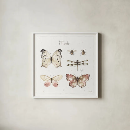 A Country Weekend XI by Lisa Audit. Shown in a crisp white glass frame for a clean and minimalist style. Available as an archival giclee rolled canvas, fine art paper, or poster print. SKU 32726a.