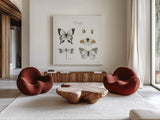 A Country Weekend XII by Lisa Audit. Shown as extra-large giant wall art in a modern living room. Available as an archival giclee rolled canvas, fine art paper, or poster print. SKU 32727a.