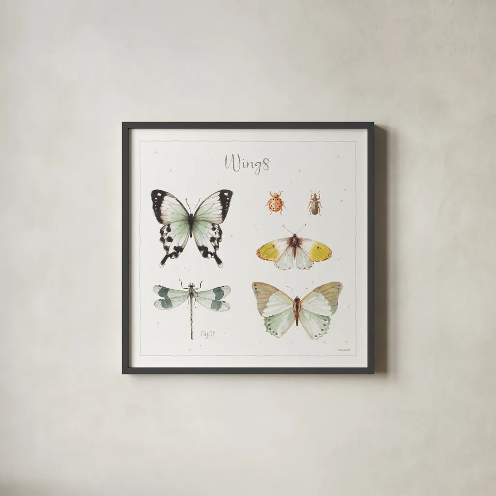 A Country Weekend XII Bright by Lisa Audit. Shown in a sleek black glass frame for a contemporary gallery look. Available as an archival giclee rolled canvas, fine art paper, or poster print. SKU 42904a.