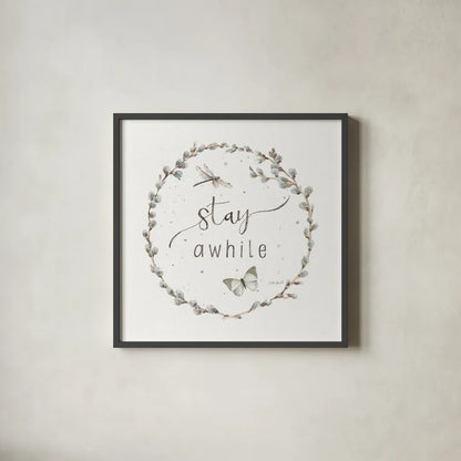 A Country Weekend XIX by Lisa Audit. Shown in a sleek black glass frame for a contemporary gallery look. Available as an archival giclee rolled canvas, fine art paper, or poster print. SKU 32734a.