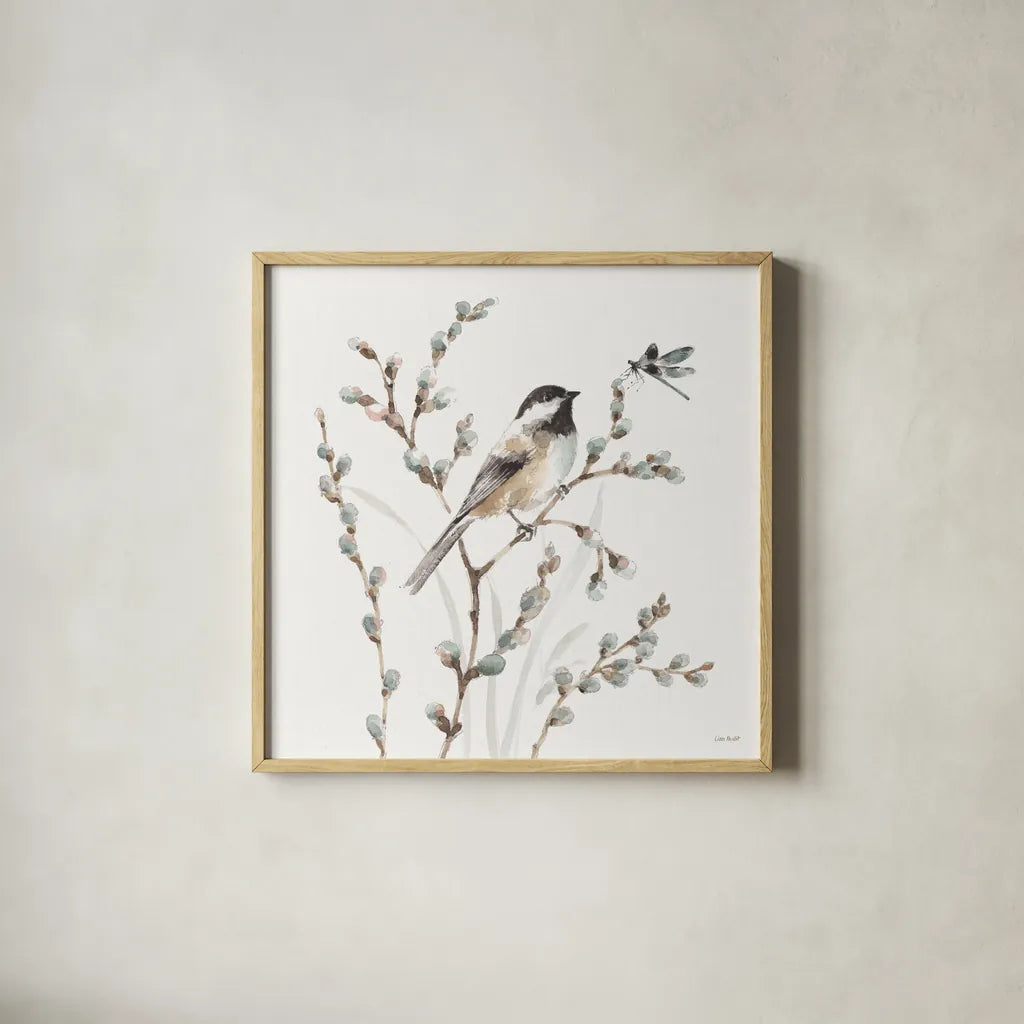 A Country Weekend XVI by Lisa Audit. Shown in a natural wood glass frame for a timeless modern aesthetic. Available as an archival giclee rolled canvas, fine art paper, or poster print. SKU 32731a.