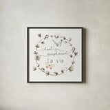 A Country Weekend XVIII French by Lisa Audit. Shown in a sleek black glass frame for a contemporary gallery look. Available as an archival giclee rolled canvas, fine art paper, or poster print. SKU 49542a.