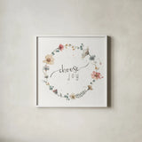 A Country Weekend XX by Lisa Audit. Shown in a crisp white glass frame for a clean and minimalist style. Available as an archival giclee rolled canvas, fine art paper, or poster print. SKU 32735a.