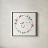 A Country Weekend XX French by Lisa Audit. Shown in a sleek black glass frame for a contemporary gallery look. Available as an archival giclee rolled canvas, fine art paper, or poster print. SKU 49543a.
