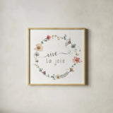 A Country Weekend XX French by Lisa Audit. Shown in a natural wood glass frame for a timeless modern aesthetic. Available as an archival giclee rolled canvas, fine art paper, or poster print. SKU 49543a.