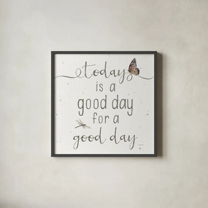 A Country Weekend XXIII Sq by Lisa Audit. Shown in a sleek black glass frame for a contemporary gallery look. Available as an archival giclee rolled canvas, fine art paper, or poster print. SKU 42954a.