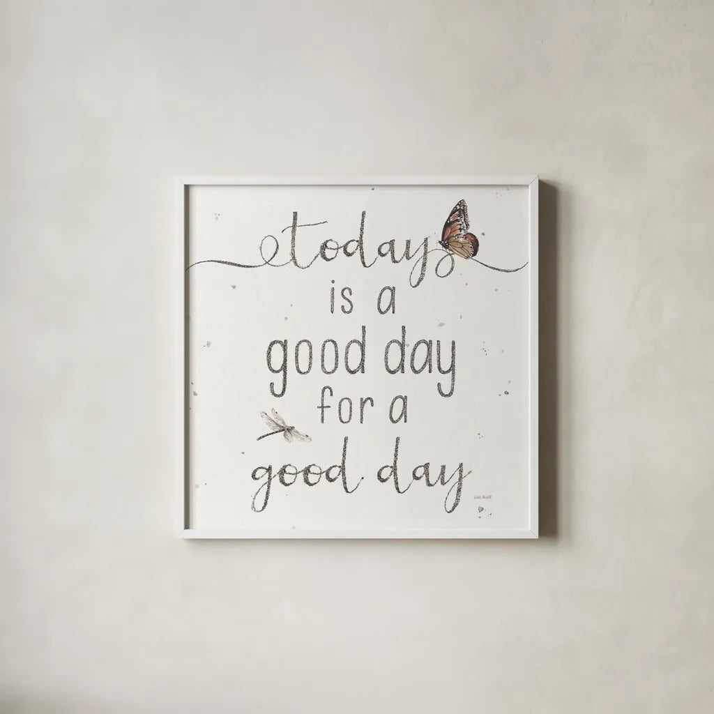 A Country Weekend XXIII Sq by Lisa Audit. Shown in a crisp white glass frame for a clean and minimalist style. Available as an archival giclee rolled canvas, fine art paper, or poster print. SKU 42954a.