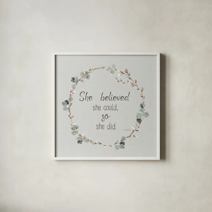 A Country Weekend XXVI v2 Sage by Lisa Audit. Shown in a crisp white glass frame for a clean and minimalist style. Available as an archival giclee rolled canvas, fine art paper, or poster print. SKU 54217a.