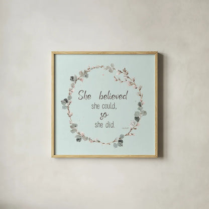 A Country Weekend XXVI v2 Turquoise by Lisa Audit. Shown in a natural wood glass frame for a timeless modern aesthetic. Available as an archival giclee rolled canvas, fine art paper, or poster print. SKU 54215a.