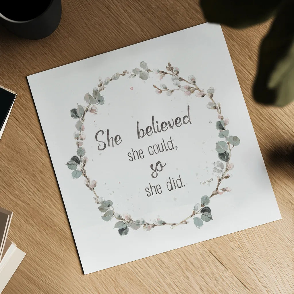 A Country Weekend XXVI v2 White by Lisa Audit. Shown as a detailed flat fine art print, highlighting archival giclee quality. Available as an archival giclee rolled canvas, fine art paper, or poster print. SKU 54216a.