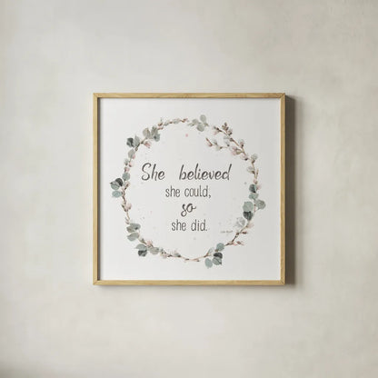 A Country Weekend XXVI v2 White by Lisa Audit. Shown in a natural wood glass frame for a timeless modern aesthetic. Available as an archival giclee rolled canvas, fine art paper, or poster print. SKU 54216a.