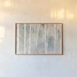A Woodland Walk I by Lisa Audit. shown as a paper print in a natural frame. Available as a archival giclee rolled canvas, fine art paper, or poster print. SKU 32665i.