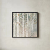 A Woodland Walk II by Lisa Audit. Shown in a sleek black glass frame for a contemporary gallery look. Available as an archival giclee rolled canvas, fine art paper, or poster print. SKU 32666a.