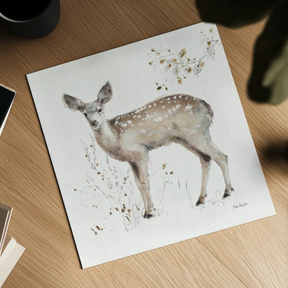 A Woodland Walk IX by Lisa Audit. Shown as a detailed flat fine art print, highlighting archival giclee quality. Available as an archival giclee rolled canvas, fine art paper, or poster print. SKU 32673a.