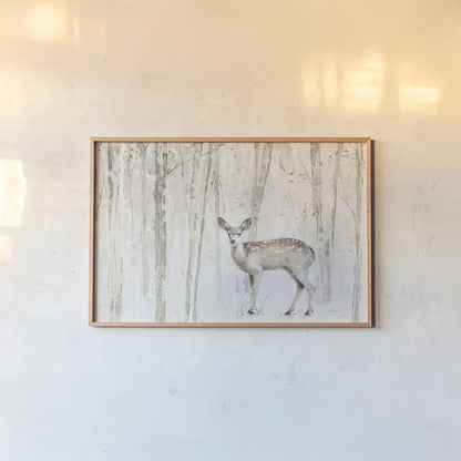 A Woodland Walk VII by Lisa Audit. shown as a paper print in a natural frame. Available as a archival giclee rolled canvas, fine art paper, or poster print. SKU 32671i.