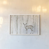 A Woodland Walk VII by Lisa Audit. shown as a paper print in a white frame. Available as a archival giclee rolled canvas, fine art paper, or poster print. SKU 32671i.