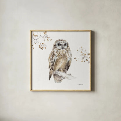 A Woodland Walk VIII by Lisa Audit. Shown in a natural wood glass frame for a timeless modern aesthetic. Available as an archival giclee rolled canvas, fine art paper, or poster print. SKU 32672a.