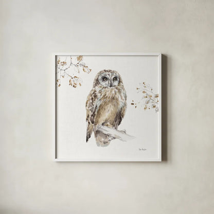 A Woodland Walk VIII by Lisa Audit. Shown in a crisp white glass frame for a clean and minimalist style. Available as an archival giclee rolled canvas, fine art paper, or poster print. SKU 32672a.