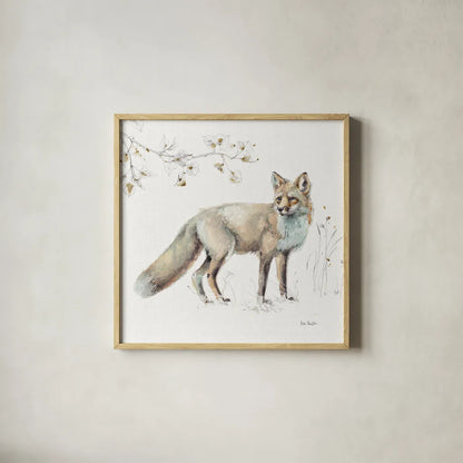 A Woodland Walk XI by Lisa Audit. Shown in a natural wood glass frame for a timeless modern aesthetic. Available as an archival giclee rolled canvas, fine art paper, or poster print. SKU 32675a.