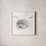 A Woodland Walk XII by Lisa Audit. Shown in a crisp white glass frame for a clean and minimalist style. Available as an archival giclee rolled canvas, fine art paper, or poster print. SKU 32676a.