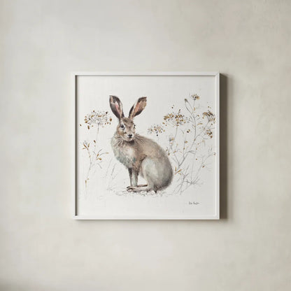 A Woodland Walk XIII by Lisa Audit. Shown in a crisp white glass frame for a clean and minimalist style. Available as an archival giclee rolled canvas, fine art paper, or poster print. SKU 32677a.