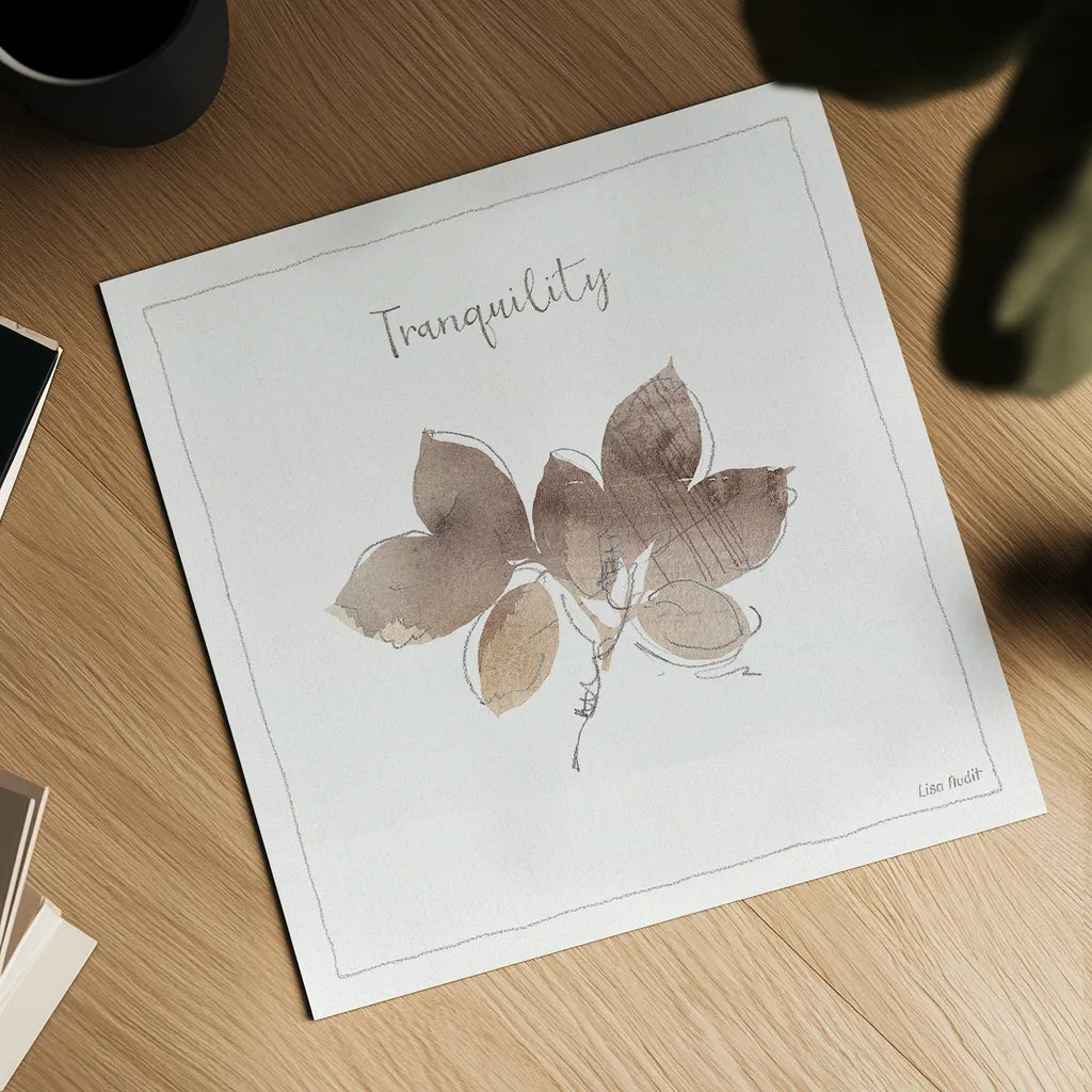 A Woodland Walk XIX by Lisa Audit. Shown as a detailed flat fine art print, highlighting archival giclee quality. Available as an archival giclee rolled canvas, fine art paper, or poster print. SKU 33128a.