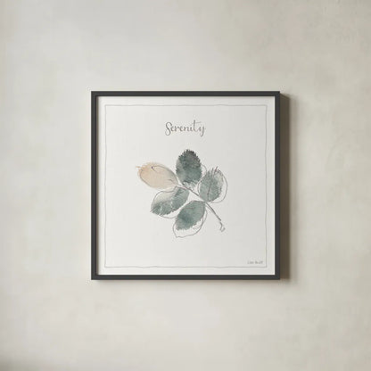 A Woodland Walk XVIII by Lisa Audit. Shown in a sleek black glass frame for a contemporary gallery look. Available as an archival giclee rolled canvas, fine art paper, or poster print. SKU 33127a.