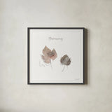 A Woodland Walk XX by Lisa Audit. Shown in a sleek black glass frame for a contemporary gallery look. Available as an archival giclee rolled canvas, fine art paper, or poster print. SKU 33129a.