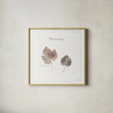 A Woodland Walk XX by Lisa Audit. Shown in a natural wood glass frame for a timeless modern aesthetic. Available as an archival giclee rolled canvas, fine art paper, or poster print. SKU 33129a.