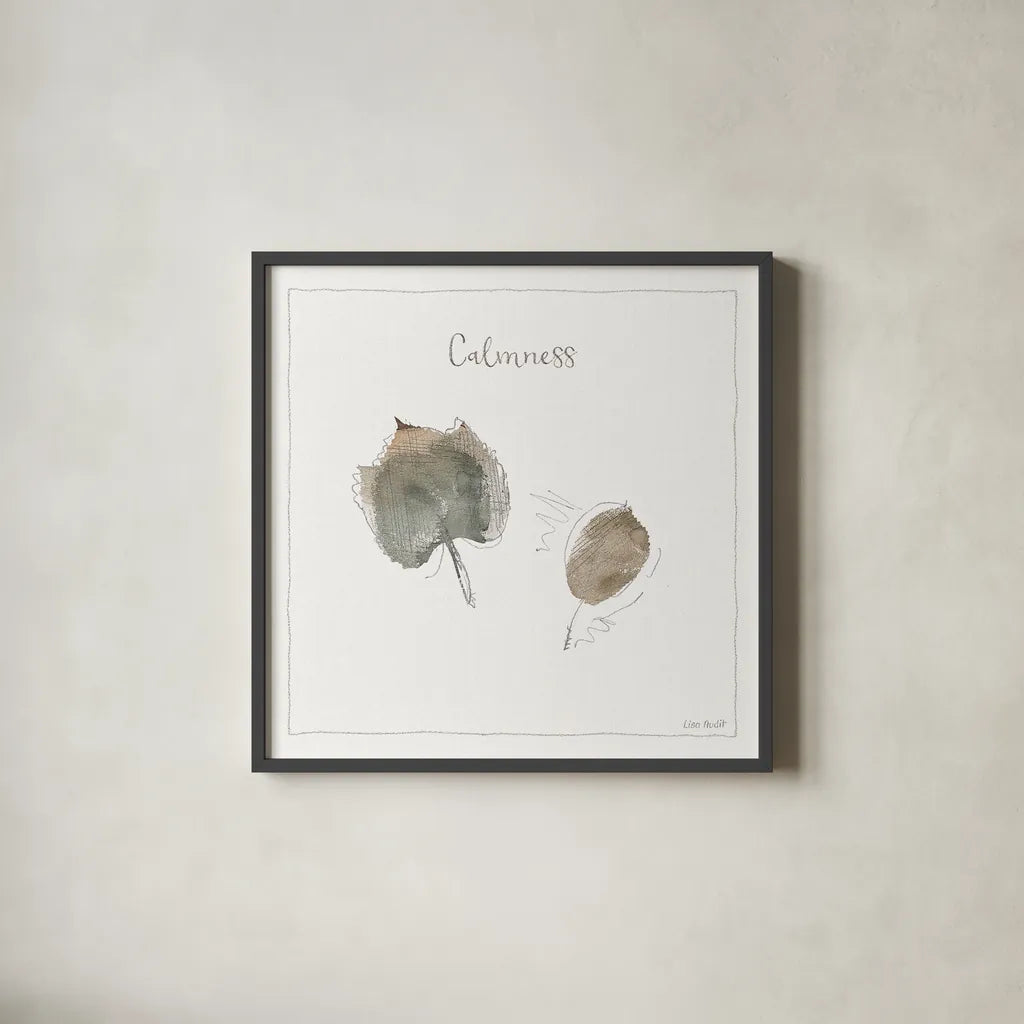 A Woodland Walk XXI by Lisa Audit. Shown in a sleek black glass frame for a contemporary gallery look. Available as an archival giclee rolled canvas, fine art paper, or poster print. SKU 33130a.